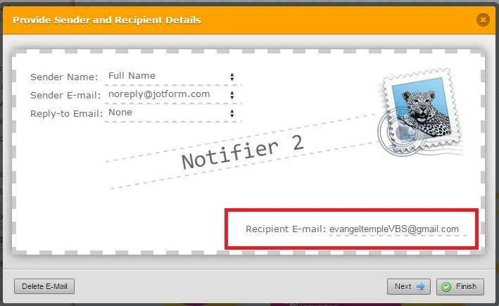 How can I change the email address for notification Image 2 Screenshot 41