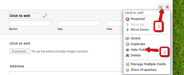 Can I get actual submission date to populate on forms, rather than letting respondent select date? Image 1 Screenshot 30