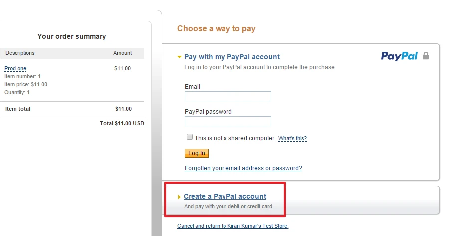 set up Paypal Express so user can use either credit card or Paypal account Image 1 Screenshot 30
