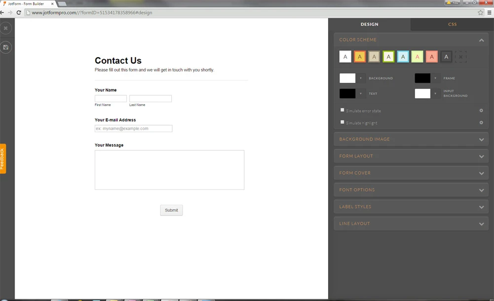 Can not edit forms in form designer when using jotformpro Screenshot 41