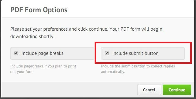 When I create a PDF form, the submit button does not show up in Acrobat Screenshot 41