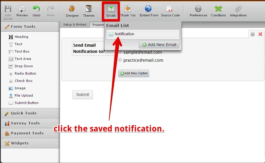 Setting Email notification recipient base on field selection Image 2 Screenshot 61