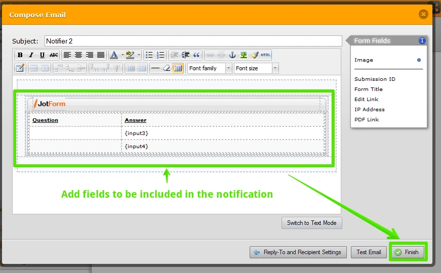 Enabling email alerts for all forms Image 4 Screenshot 83