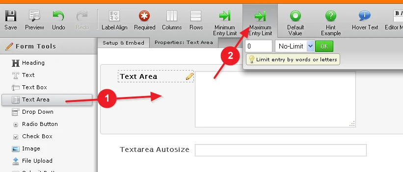 TextArea Autosize widget: add a word limit Image 1 Screenshot 20