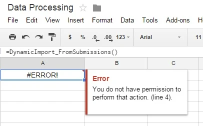 You do not have permission error with Google Sheets Integration Image 1 Screenshot 20