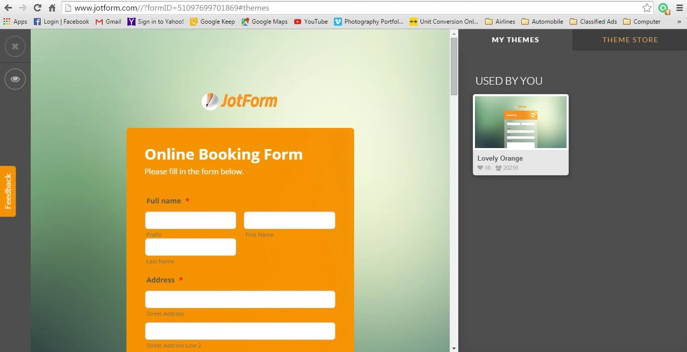 How can we get the form to look as it was with the original theme   without any modifications? Image 1 Screenshot 20