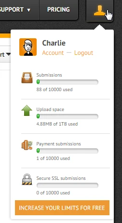 Monthly account charge for Upload Space? Image 1 Screenshot 20
