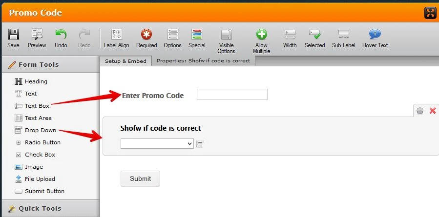How to validate a form based on a promo code Image 1 Screenshot 40