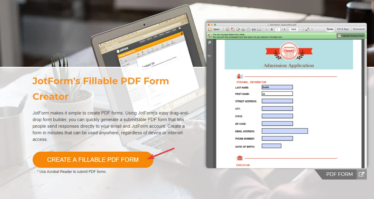 Can you transform PDFs into a JotForm ? Image 10