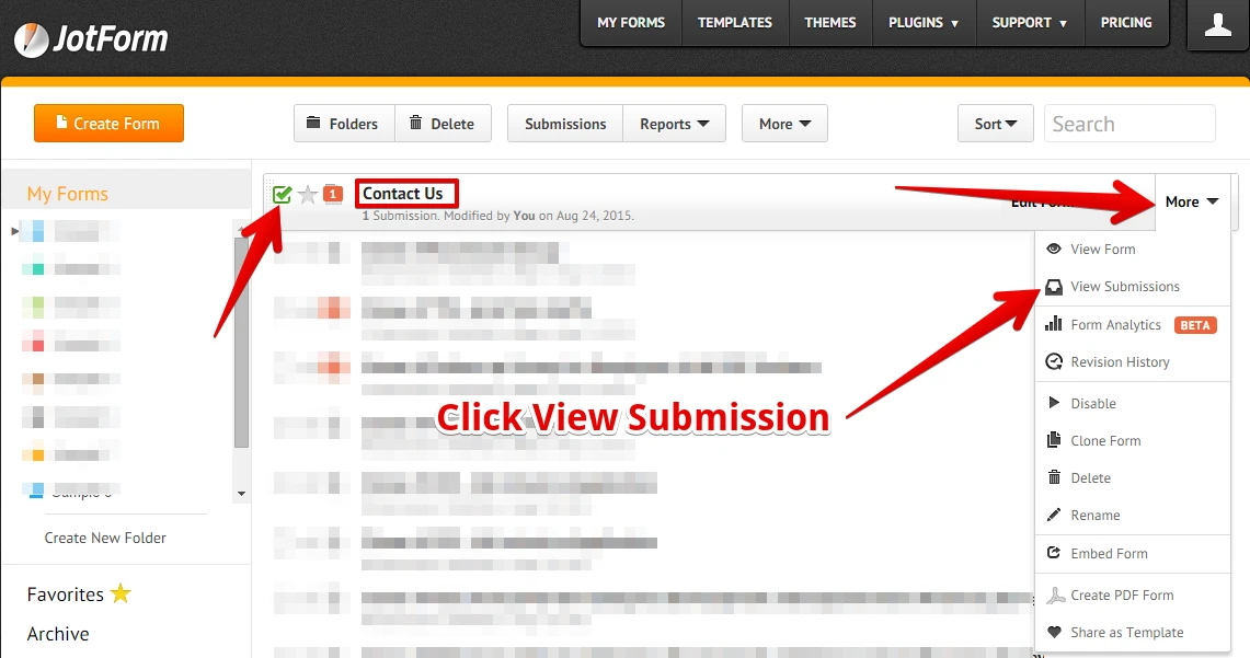 How to generate a link to share forms submission page Image 1 Screenshot 70