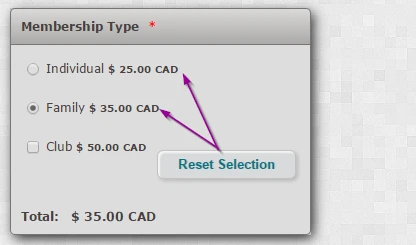 How to reset a radio button using custom Javascript code?  RESOLVED Image 1 Screenshot 20