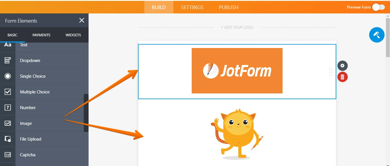 CARD FORMS: Add an option to display the specific image using image file name through the form URL Image 10