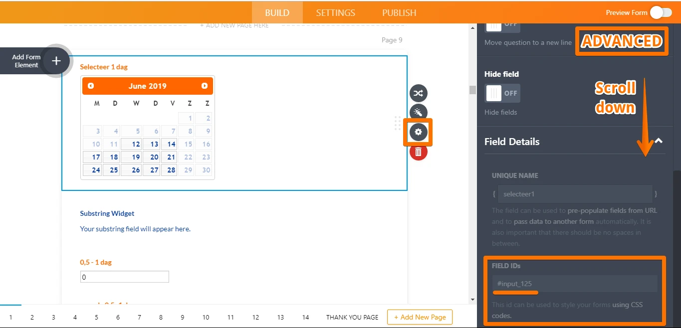 Date Reservation widget: option to pass multiple dates to separate Date picker fields Image 10