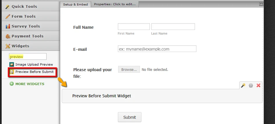 Is it possible to create a Form whith a preview of the order before validation and sending the Form? Image 1 Screenshot 20