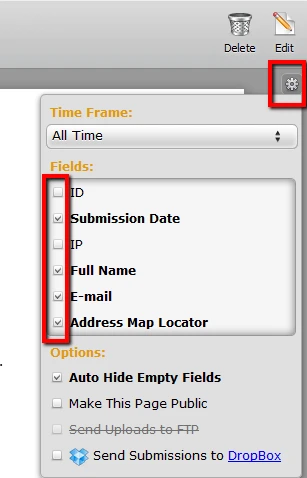 Is there a way to turn off the map feature so it doesnt appear in the submitted form results? Image 3 Screenshot 62
