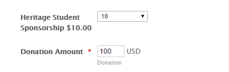 Can I use drop down field for Non Profit DONATIONS instead of the free form amount field? Image 2 Screenshot 41