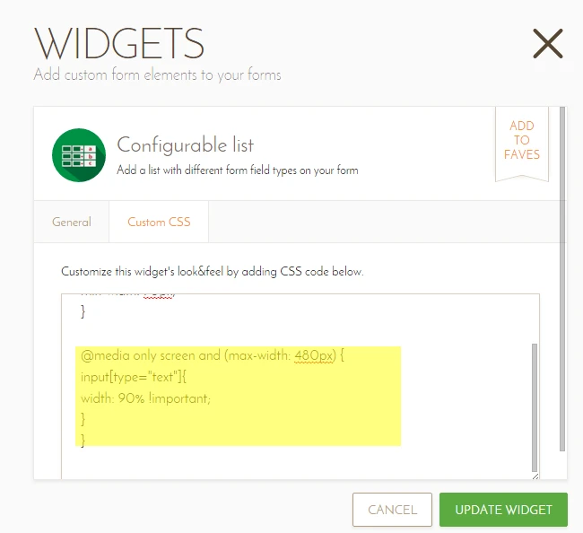 Configurable list widget is cut off in Mobile browser Image 1 Screenshot 30