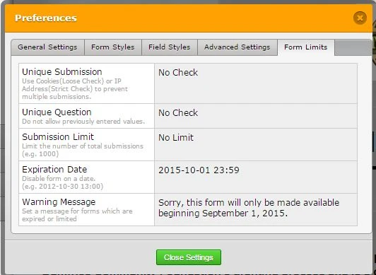 Form Expiration Date error alert Image 1 Screenshot 20