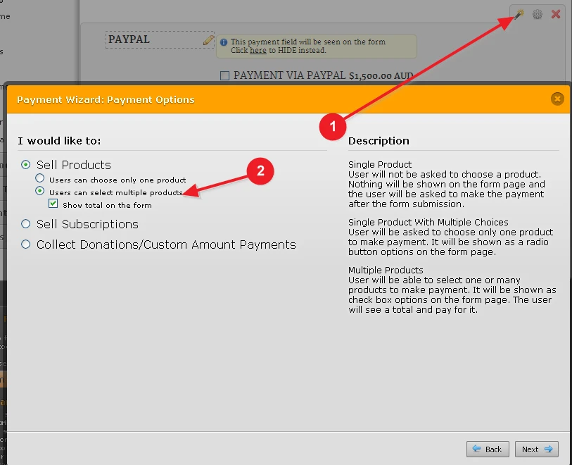 How to unselect a selected product in PayPal payment tool Image 1 Screenshot 20