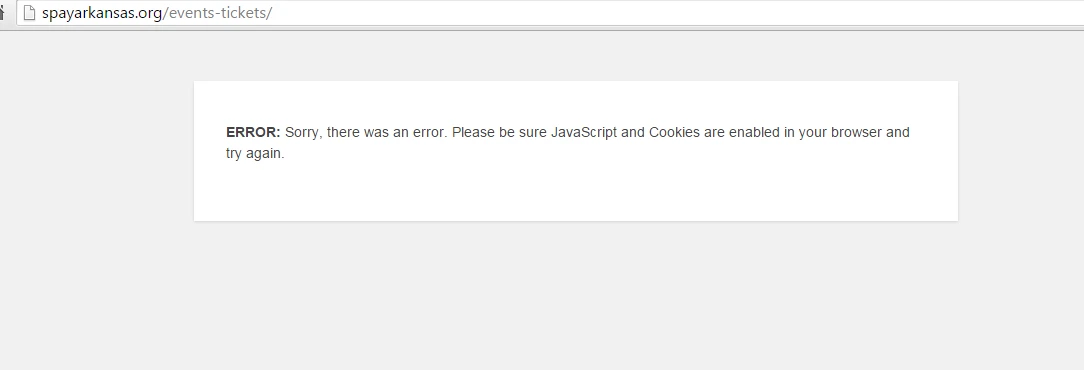Please be sure JavaScript and Cookies are enabled Chrome error message Image 1 Screenshot 30