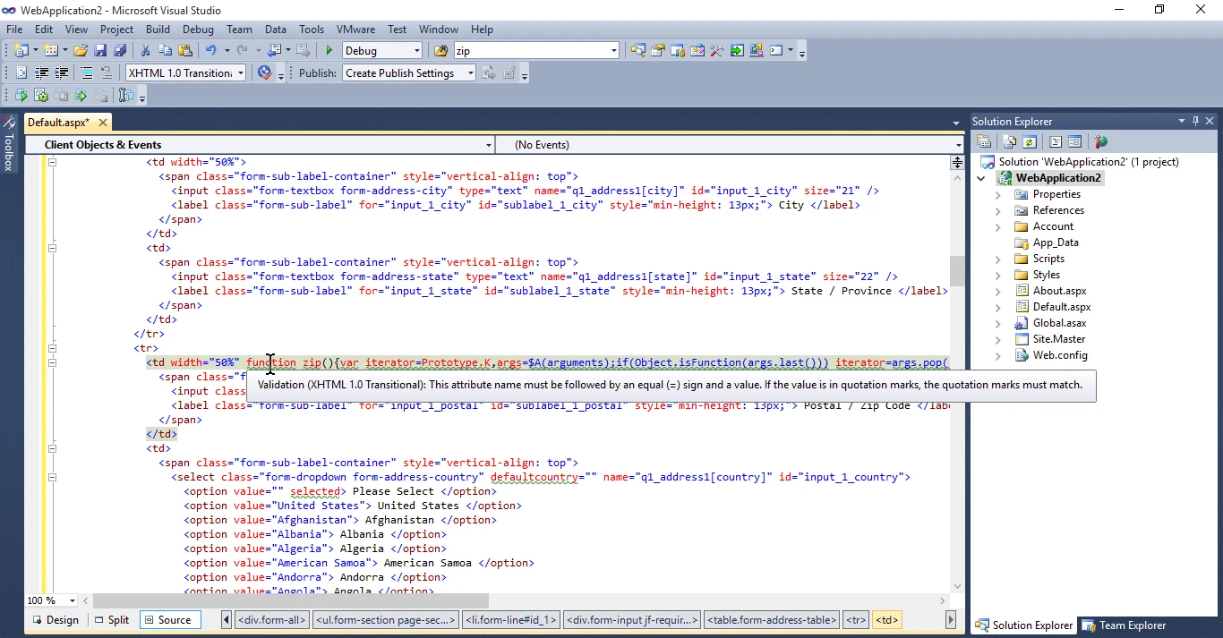 Javascript errors in function zip() Image 1 Screenshot 20