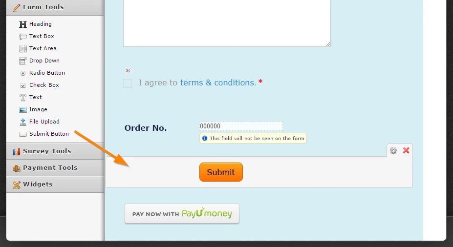 Payment integration between JotForm and PayUMoney Image 1 Screenshot 30
