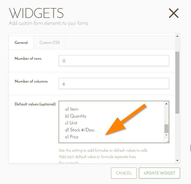 Spreadsheet widget label is not showing up in the notifier Image 2 Screenshot 51