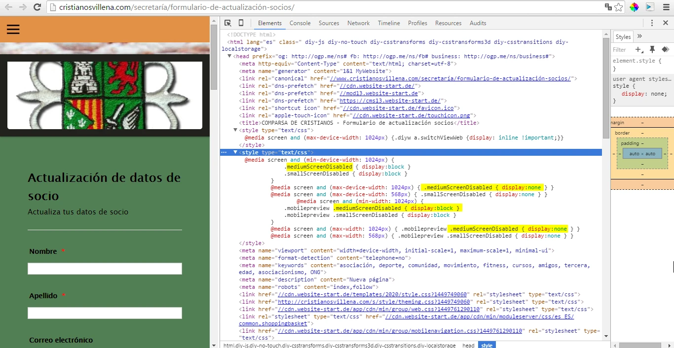 ¿Por qué no se visualiza el elemento en mi página web en terminales móviles? Image 1 Screenshot 20