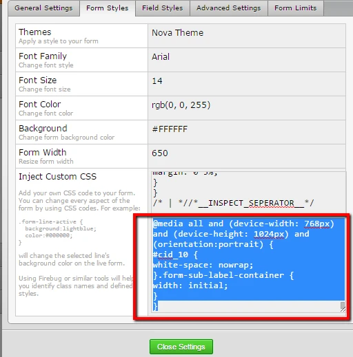 Form not displaying correctly on Ipad Image 1 Screenshot 20