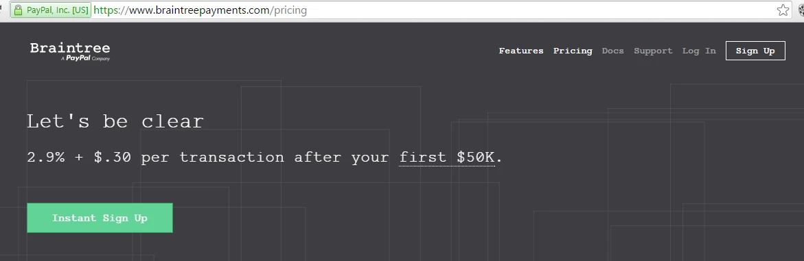 Are the Braintree no fees for first 50k only through JotForm? Image 2 Screenshot 51
