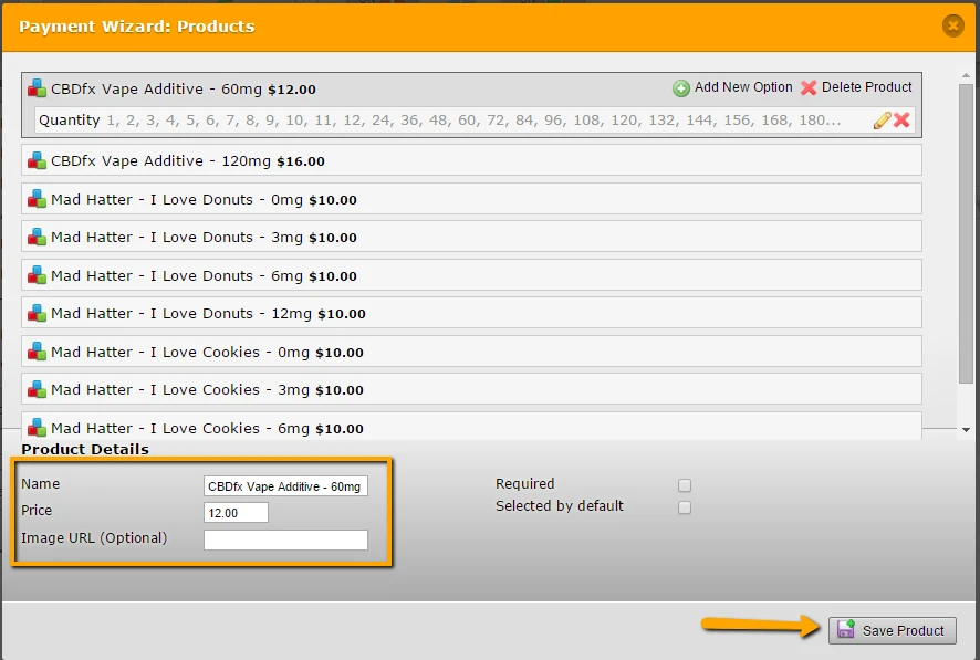 How do you edit the products/pricing in Products section of the Product Order Form template? Image 5 Screenshot 114
