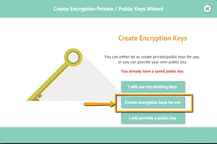 How Do I Create a New Encryption Key? Image 2 Screenshot 41
