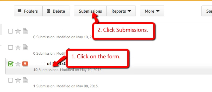 Can I correct form submission errors? If so how? Image 1 Screenshot 30