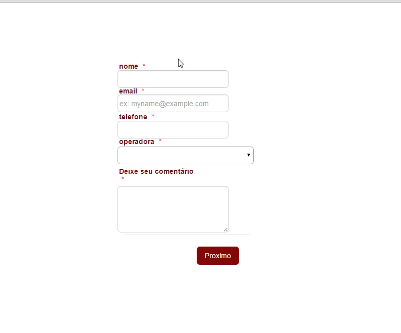 Campos de formulário não estão visíveis Image 1 Screenshot 20