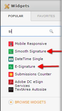 Is it possible for me to add e signatures to my forms? Image 1 Screenshot 20