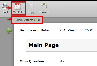 How can I print out a survey submission that shows the questions as well as the answers? Image 3 Screenshot 62