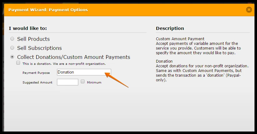 PayPal Integration: Ability to change the payment purpose dinamycally based on a field when using the Custom Amount option Screenshot 20