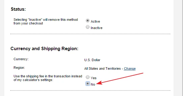Paypal Shipping not getting weights? Image 1 Screenshot 30