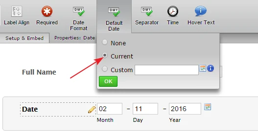 display current date on form Image 1 Screenshot 30