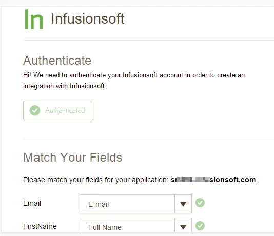 Invalid Refresh Token   Infusionsoft integration Image 1 Screenshot 30