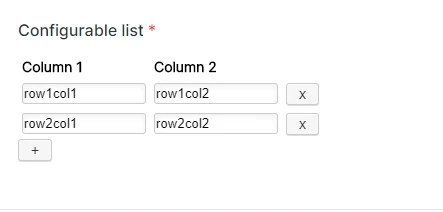 How the configurable list answer or output look like in excel? Image 10
