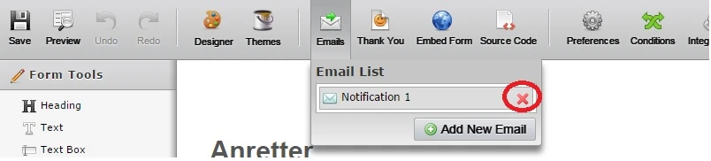 How to erase email notifications when someone does a submission Image 1 Screenshot 20