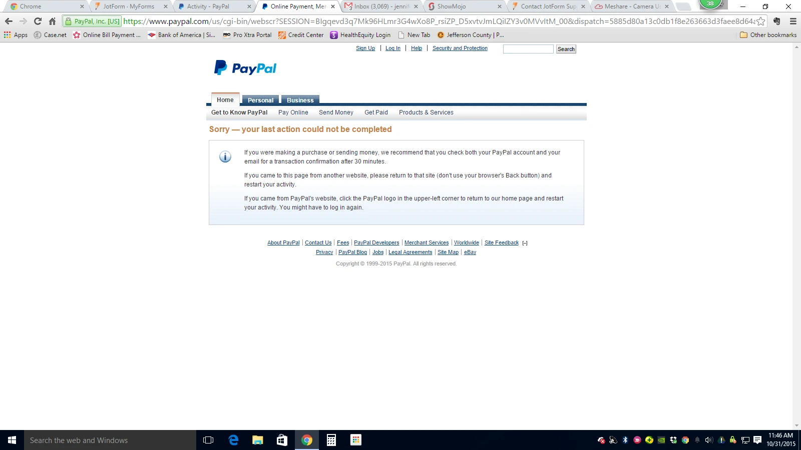 Credit Card option in Paypal form is not working Image 1 Screenshot 20