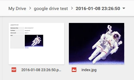 I recently created a form and integrated the responses to Google Drive Screenshot 20