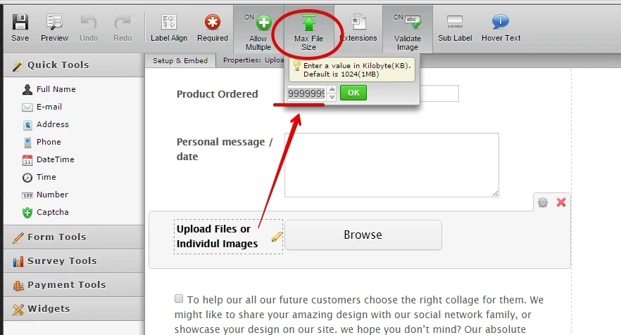 my customers can only upload 6 files with my form  Image 1 Screenshot 30