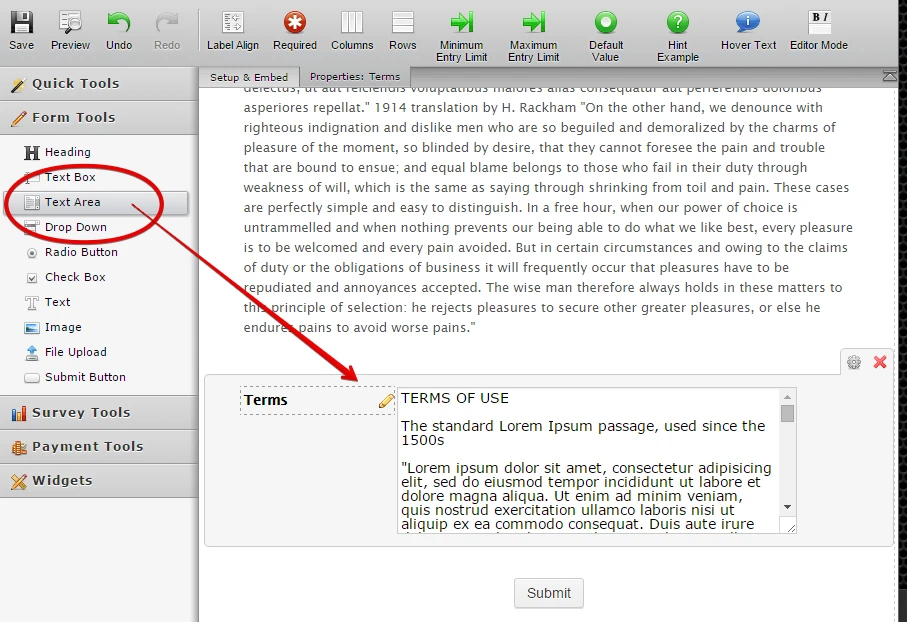 Adding the Terms/Conditions Context within the Email message Image 1 Screenshot 20