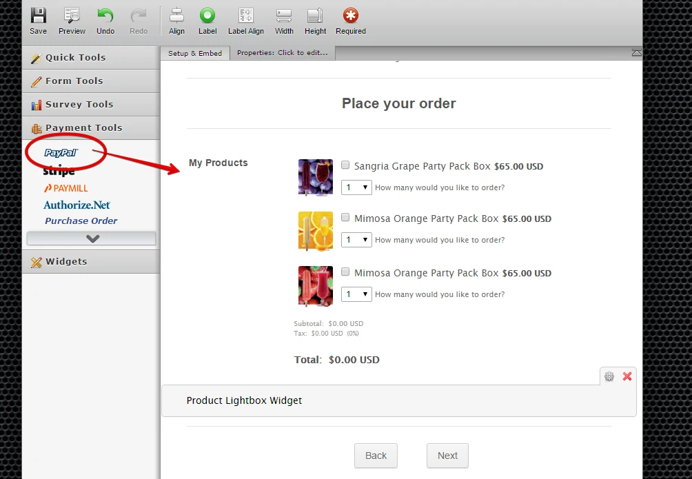 How to have Paypal Payment using my existing Order Form Image 1 Screenshot 50