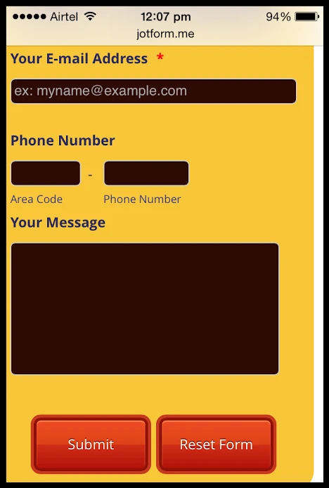 Contact Form Not Responsive Enough!   Mobile Image 1 Screenshot 20