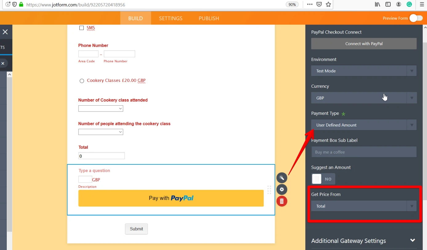 How to set up user defined calculations in the PayPal checkout option? Image 32