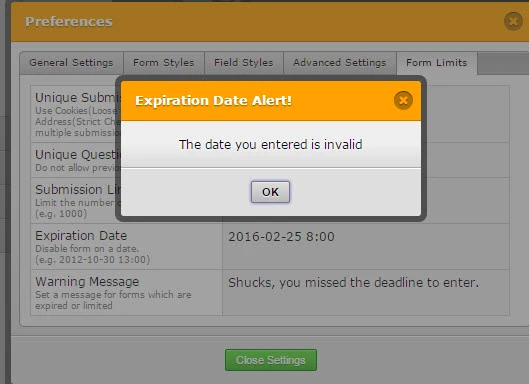 Error with invalid date Image 1 Screenshot 20